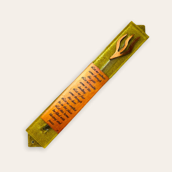 Mezuzah with Home Blessing- Mezuzah- Modern Mezuzah- Home Blessing Mezuzah- Mezuzah with Prayer- Scroll Optional- Handmade Mezuzah 10