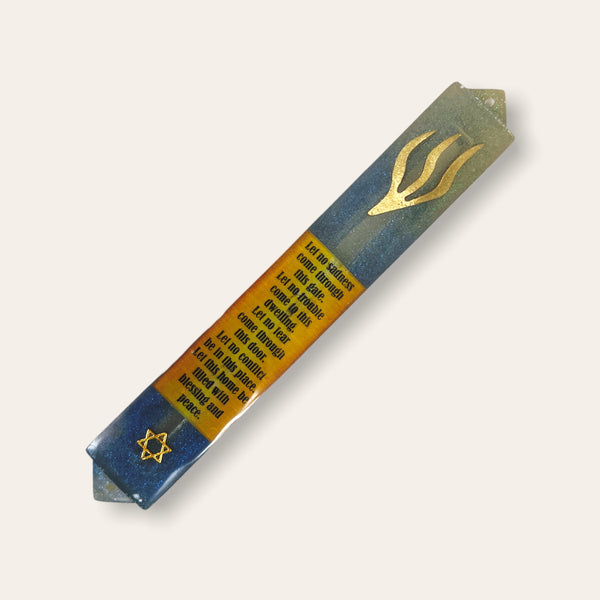 Mezuzah with Home Blessing- Mezuzah- Modern Mezuzah- Home Blessing Mezuzah- Mezuzah with Prayer- Scroll Optional- Handmade Mezuzah 14
