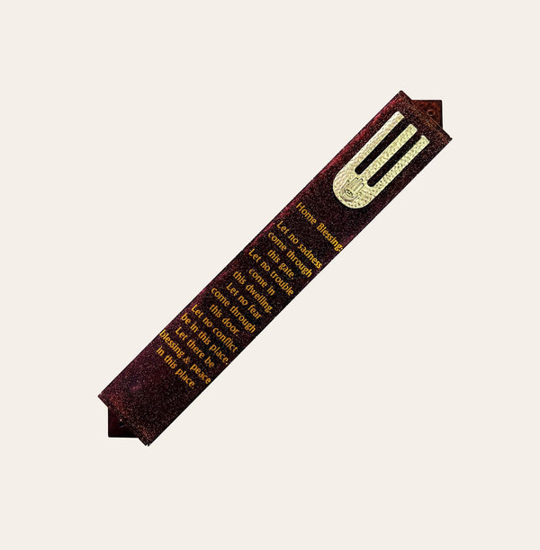 Mezuzah with Home Blessing- Mezuzah- Modern Mezuzah- Home Blessing Mezuzah- Mezuzah with Prayer- Scroll Optional- Handmade Mezuzah 7